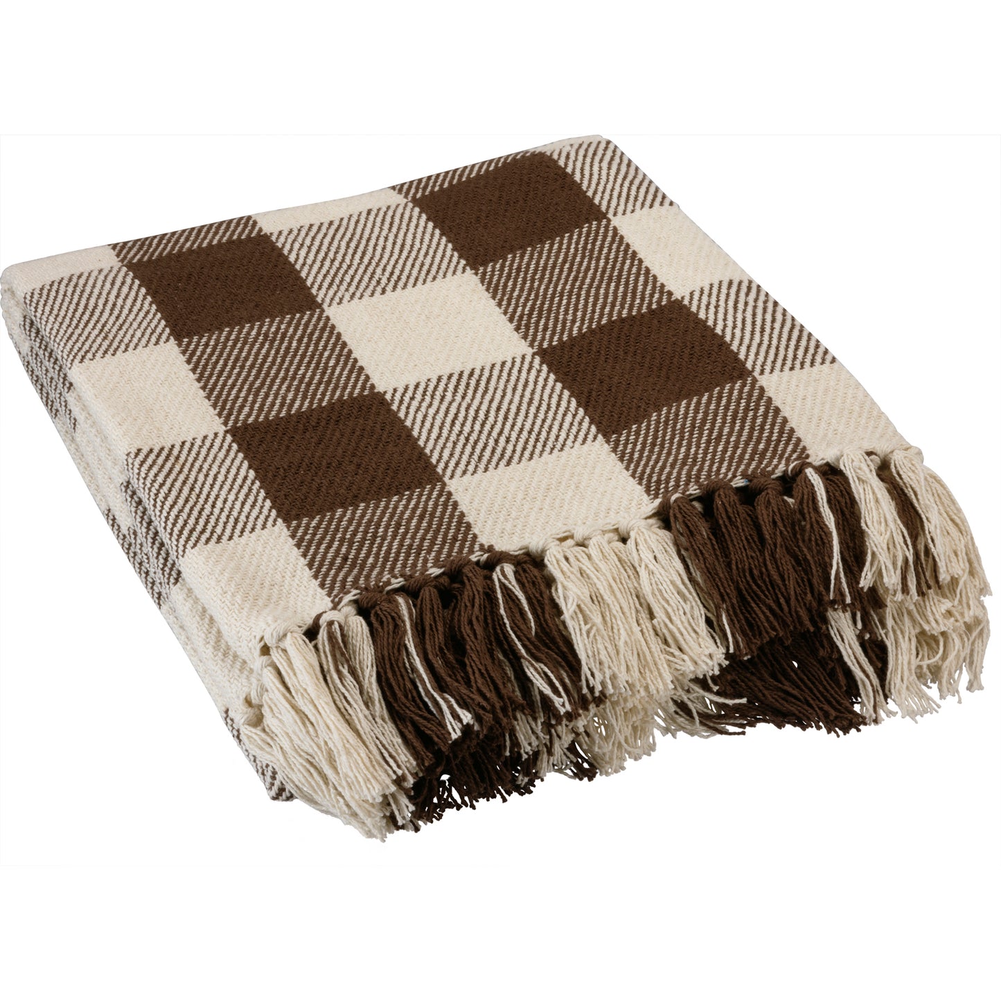 Brown Buffalo Check Throw Blanket