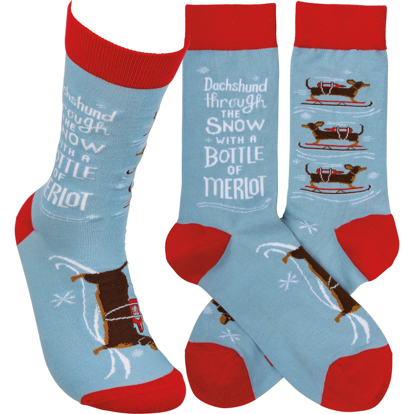 Bottle Of Merlot Socks