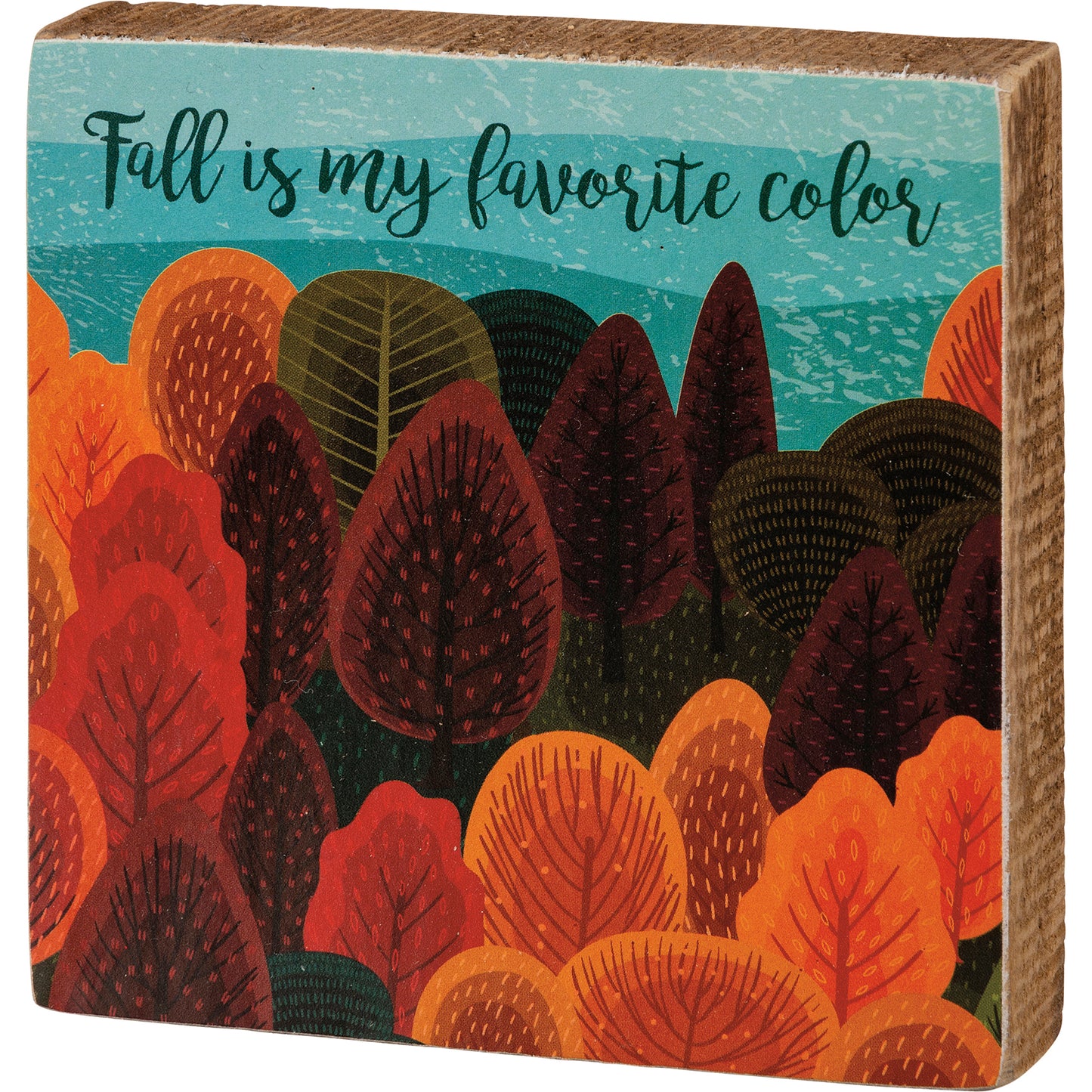 Fall Is My Favorite Color Block Sign