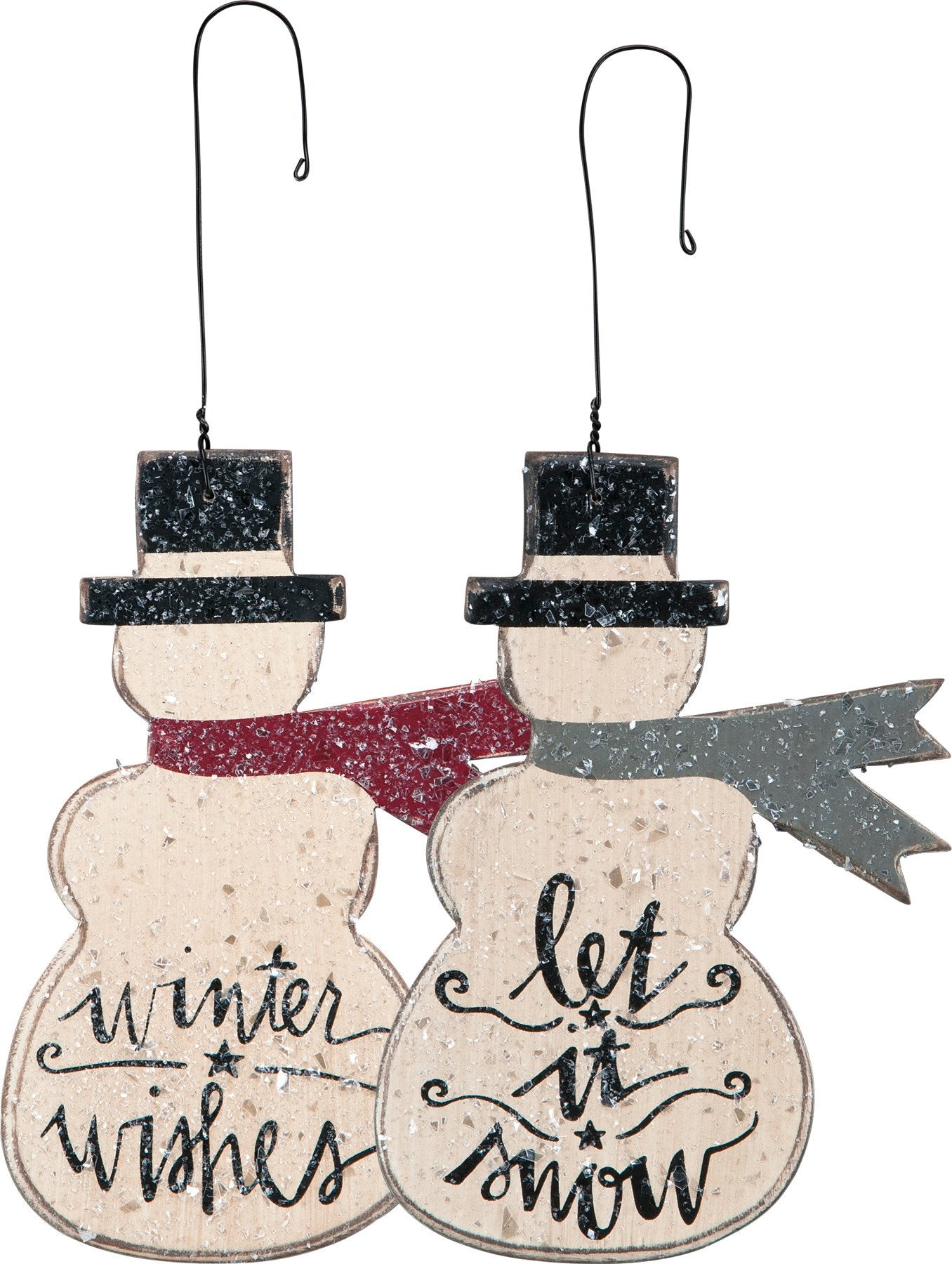 Wood Snowmen Ornament