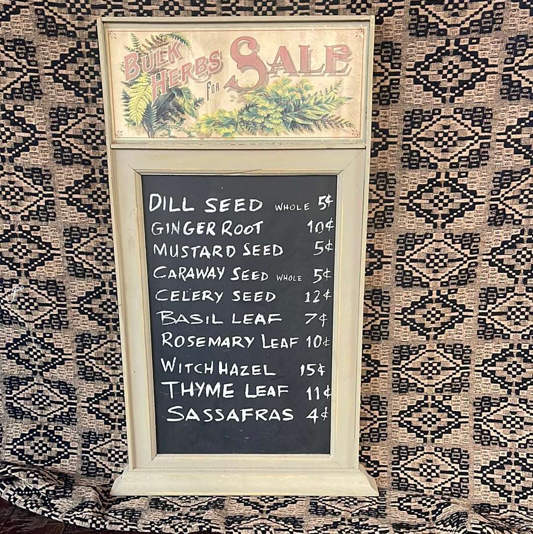Bulk Herb Sign