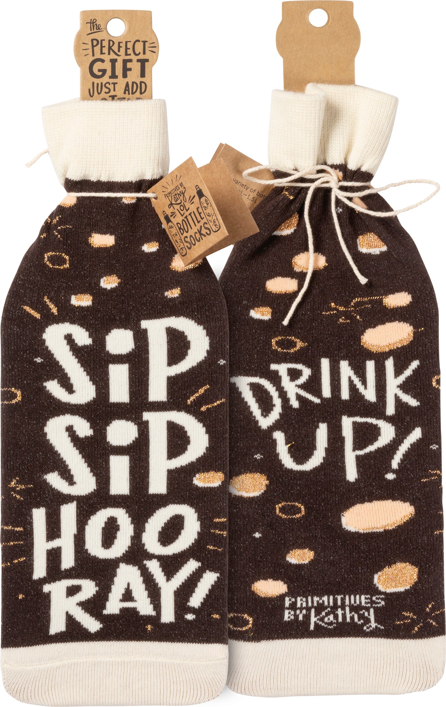 Sip Sip Hooray Drink Up Bottle Sock