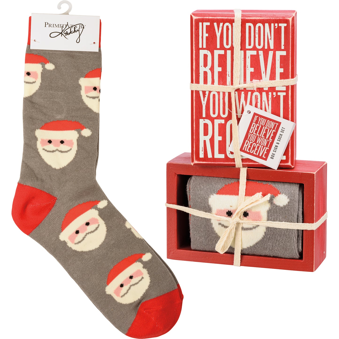 Box Sign & Sock Set - You Won't Receive