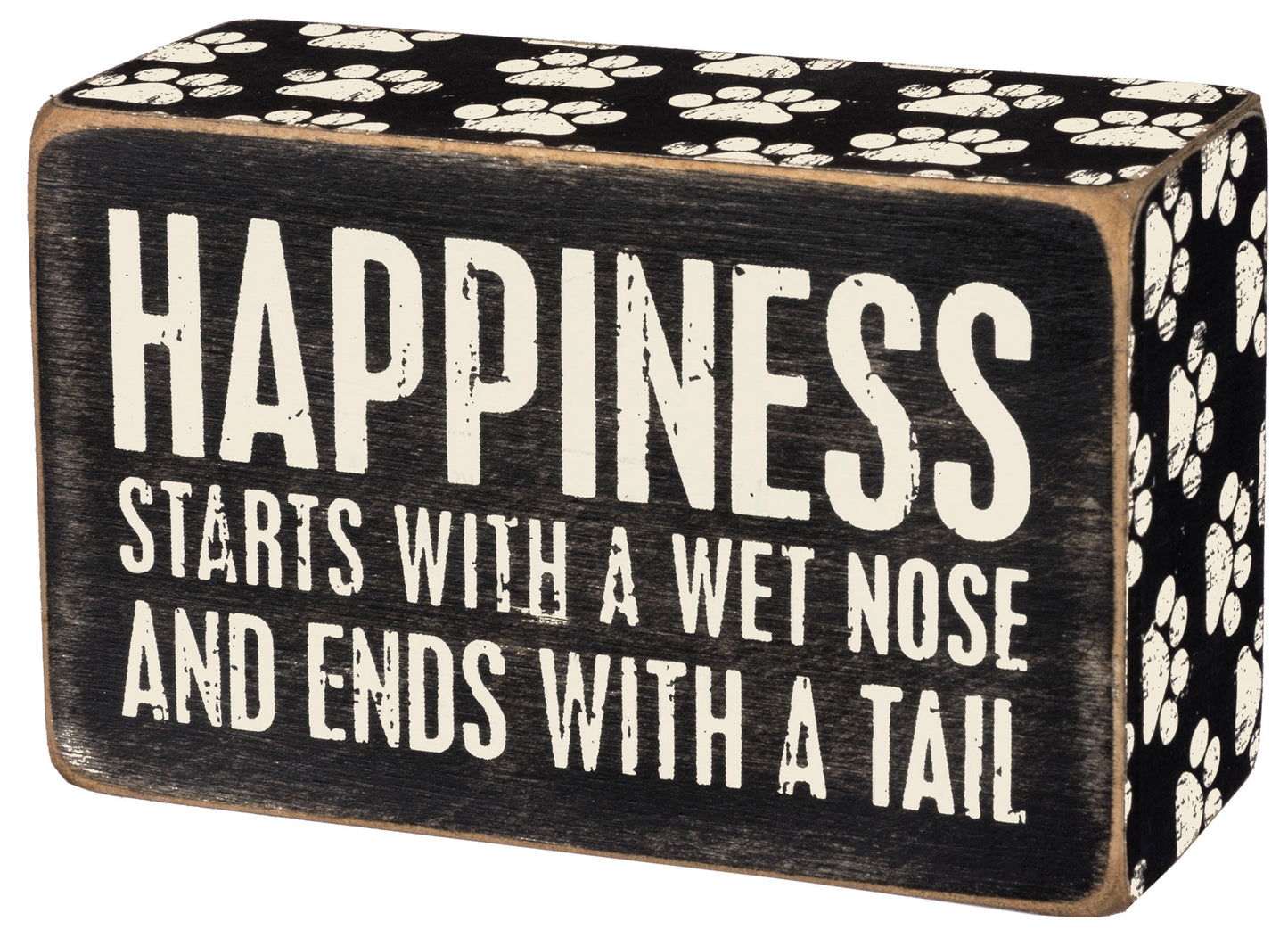 Box Sign - Happiness Starts