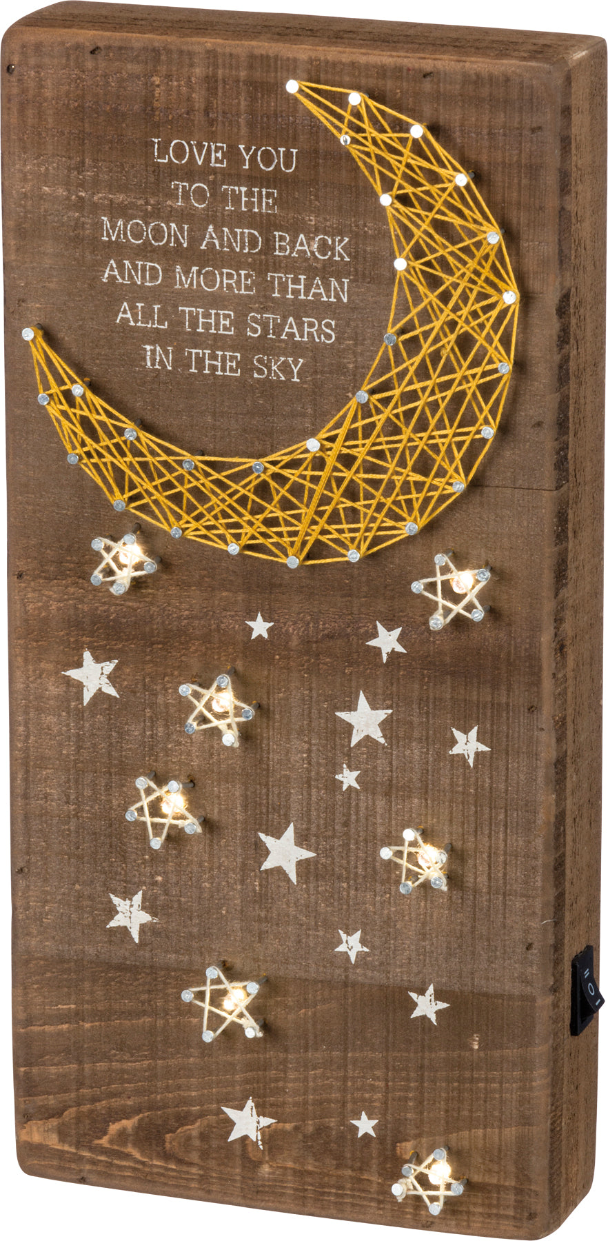 Lighted String Art - Love You To The Moon And Back