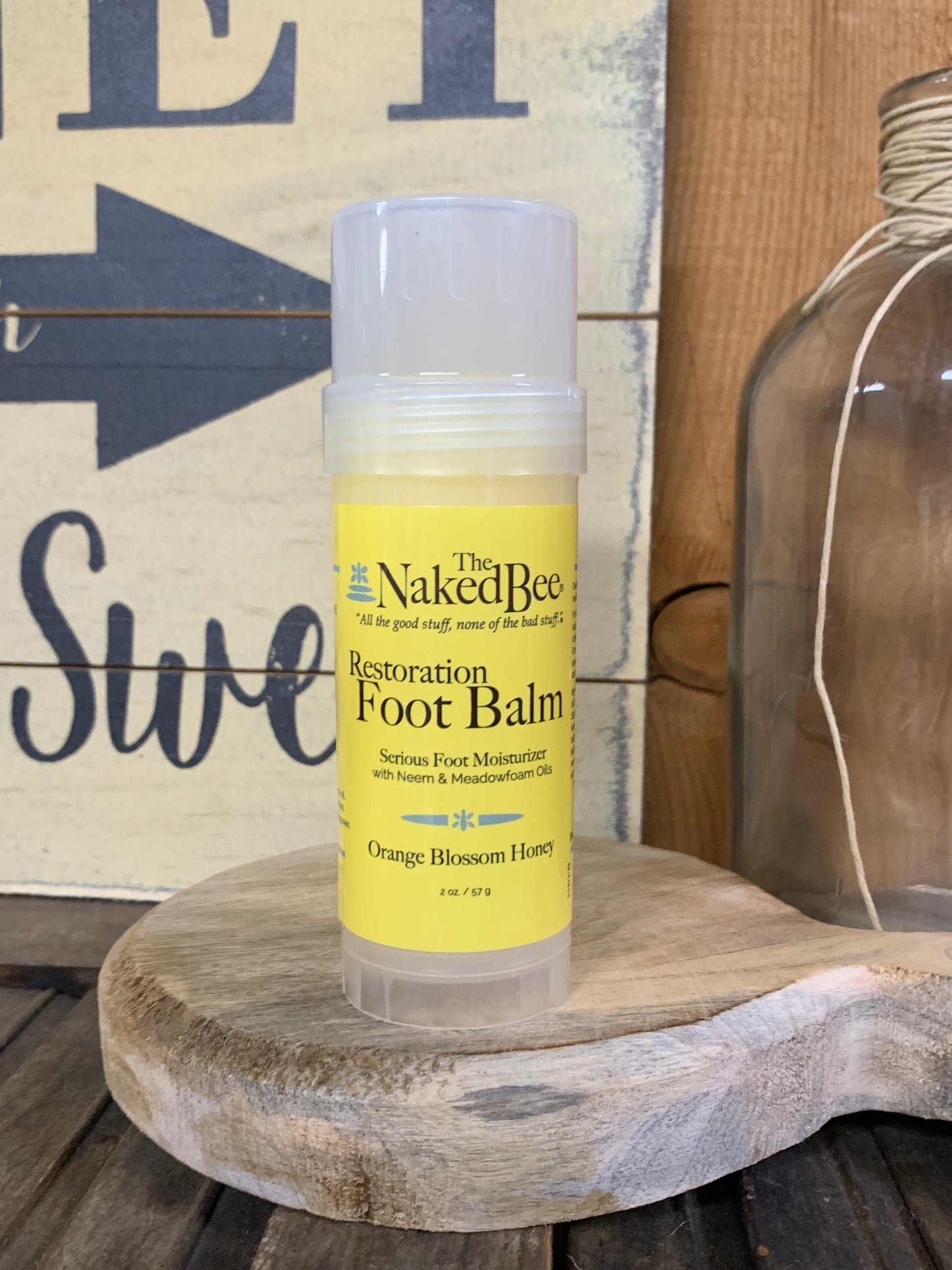 The Naked Bee - Restoration Foot Balm - Orange Blossom Honey