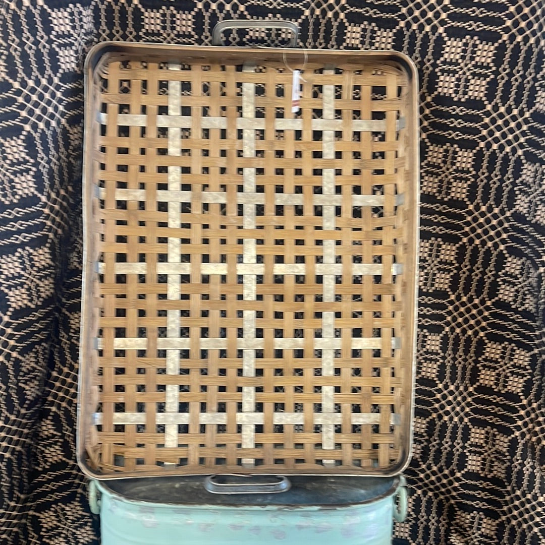 Basket Bamboo and Metal