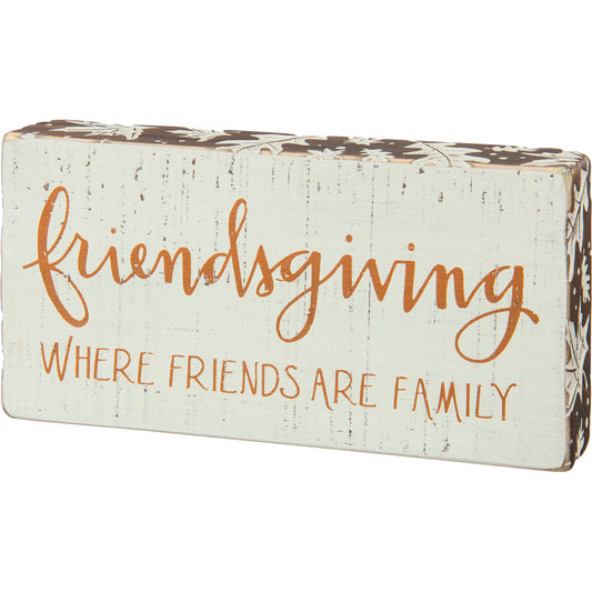 Friendsgiving Block Sign