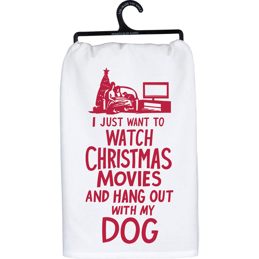 Just Want To Hang Out With My Dog Kitchen Towel