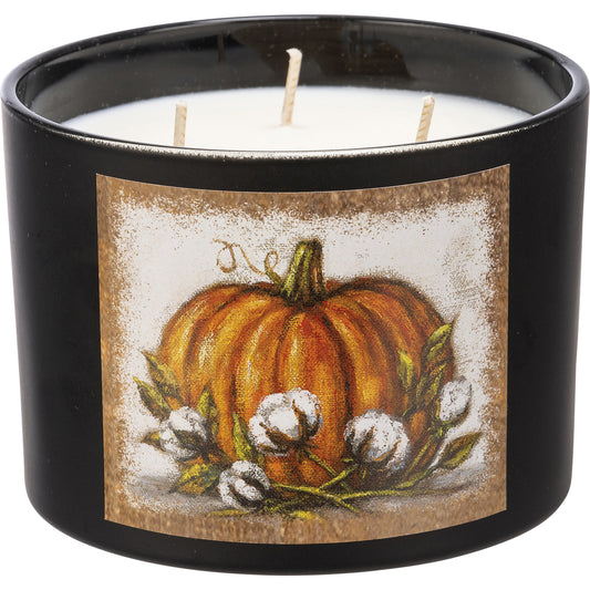 Orange Pumpkin Jar Candle