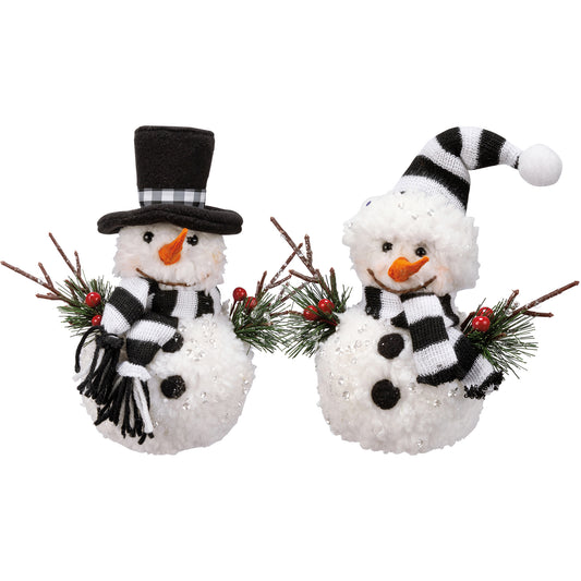 Mr And Mrs Snowman Critter Set