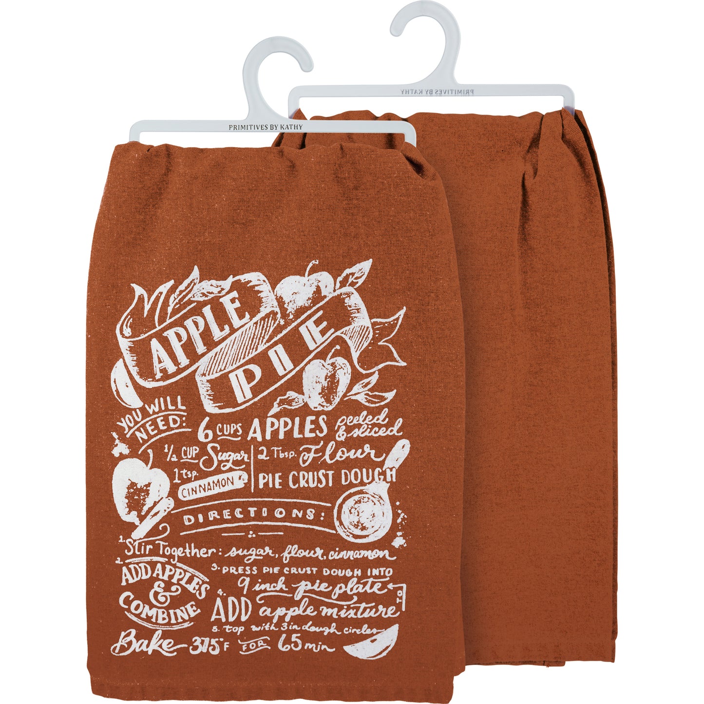 Apple Pie Recipe Kitchen Towel