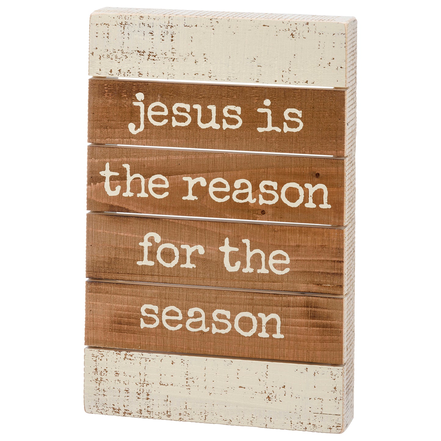 Reason For The Season Slat Box Sign