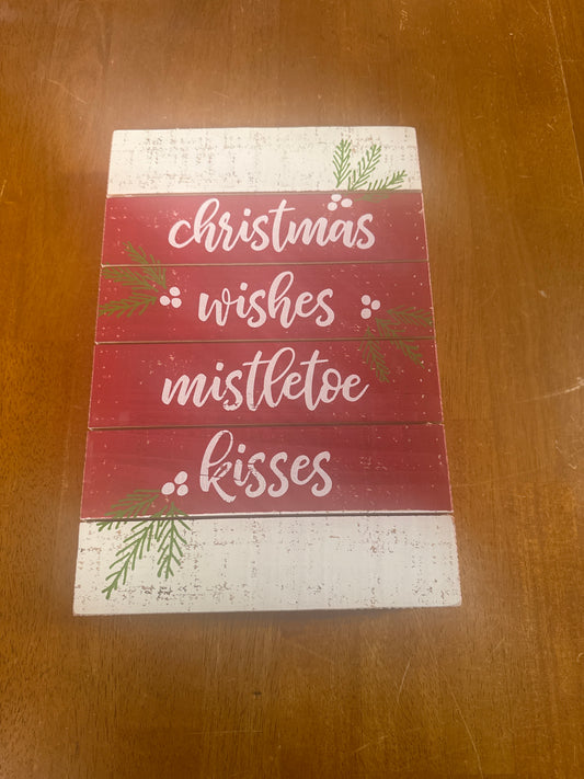 Christmas Wishes Mistletoe Kisses