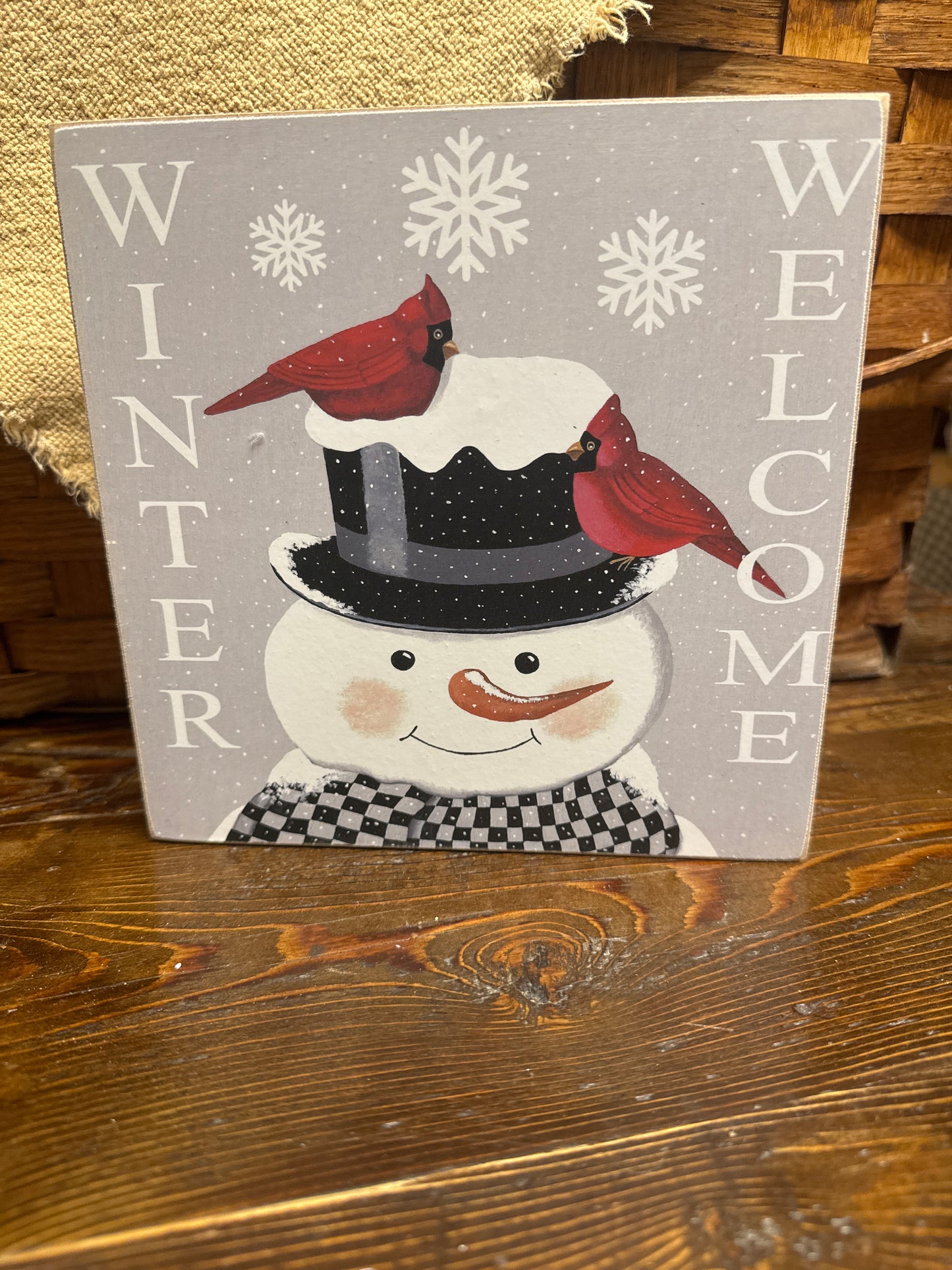 Winter Welcome Signage