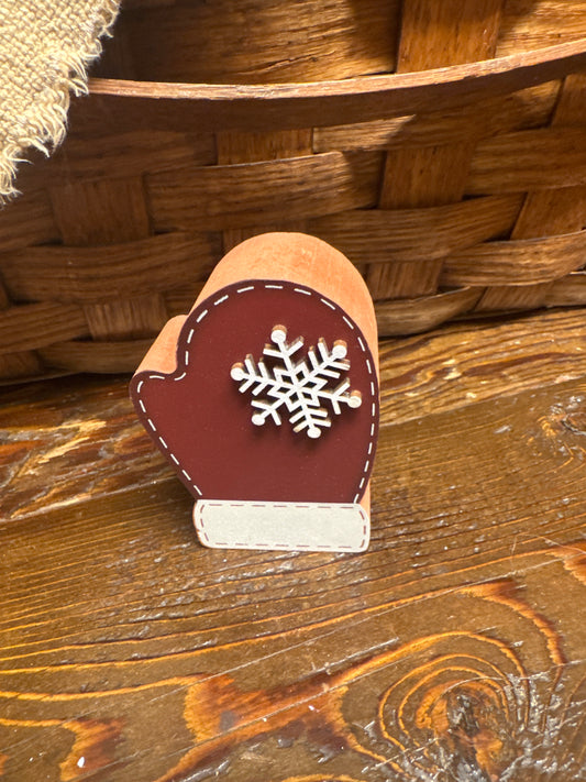 Decorative Wooden Mitten