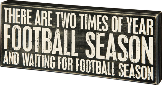 Football Season Box Sign