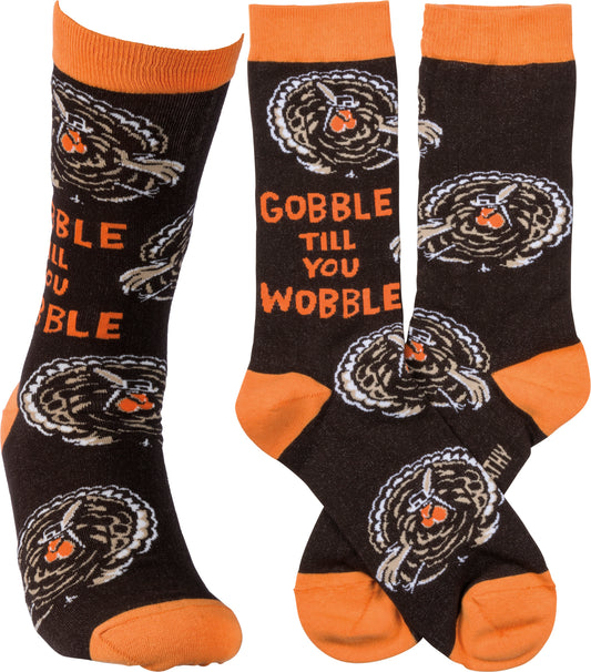 Gobble Till You Wobble Socks