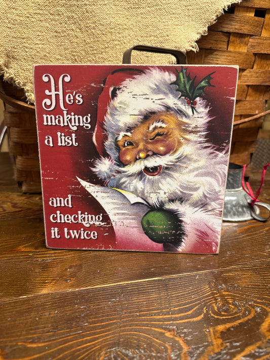 He’s making a list