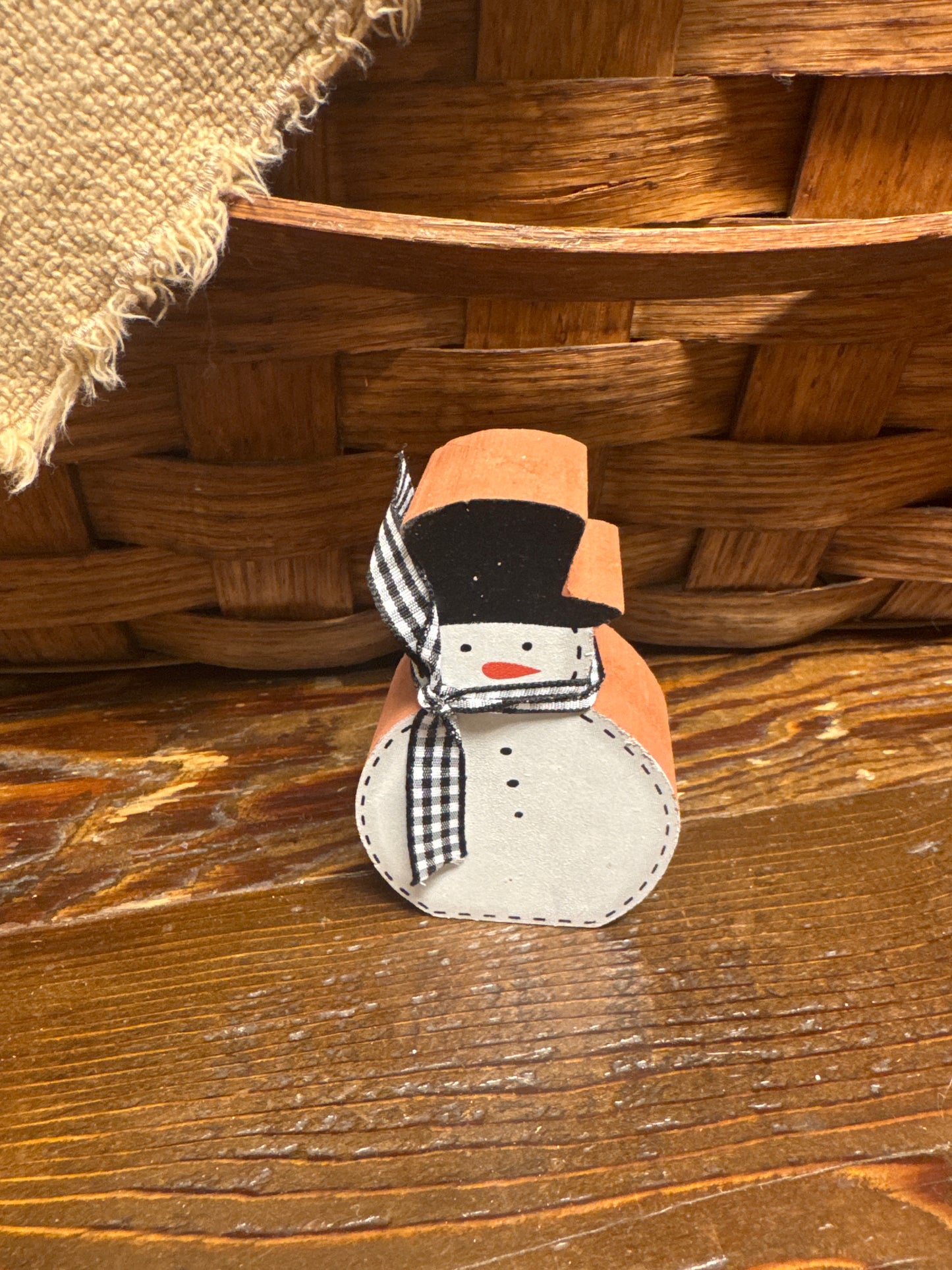 Wooden Snowman