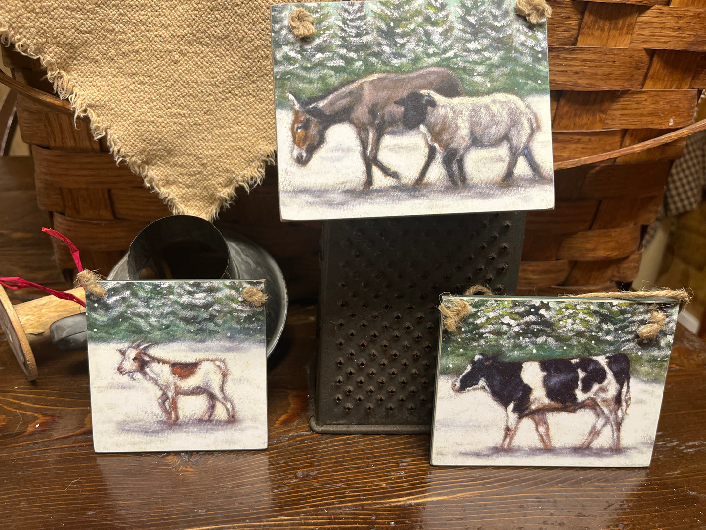 Farm animal ornament