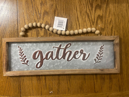 Hanging Sign - Gather