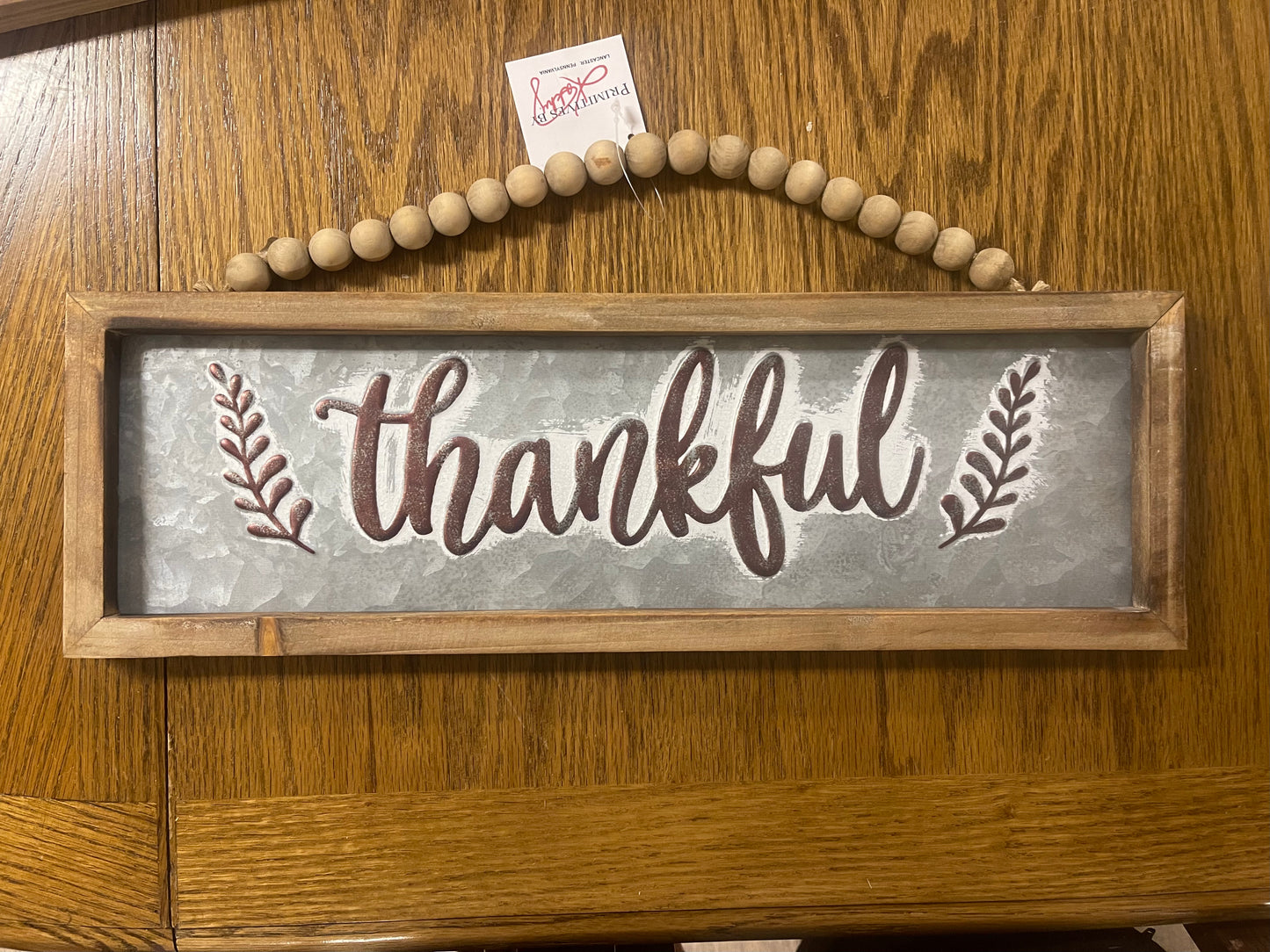 Hanging Sign - Thankful