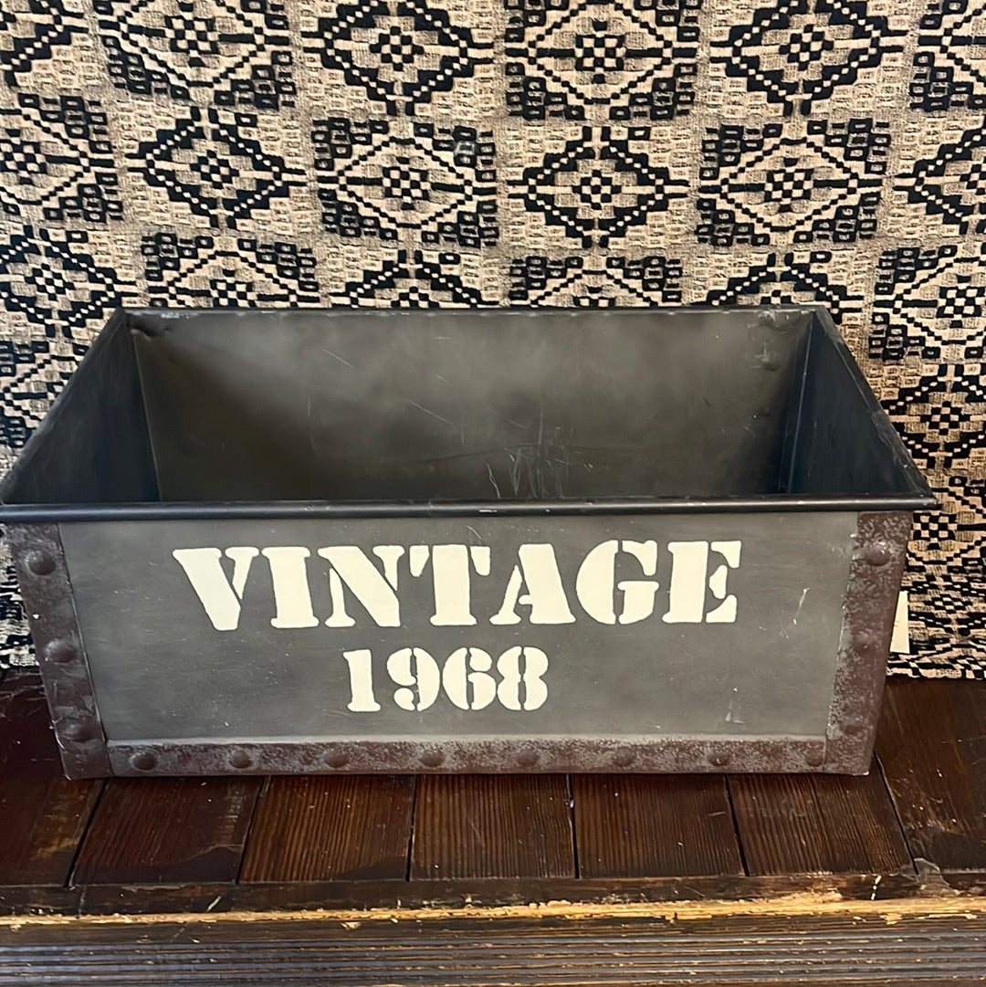 Metal Bin - Vintage Drawers