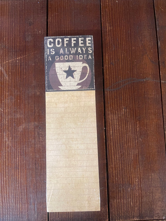 List Notepad - Coffee