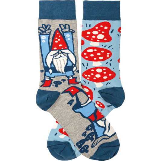 Socks - Gnomes & Mushrooms