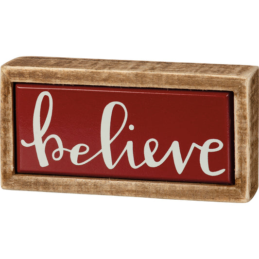 Box Sign Mini - Believe