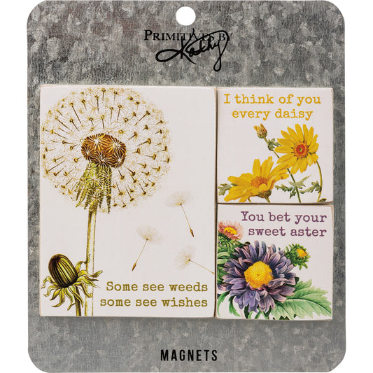 Some See Weeds Some See Wishes Magnet Set