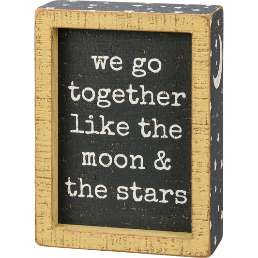 Inset Box Sign - Like The Moon & The Stars