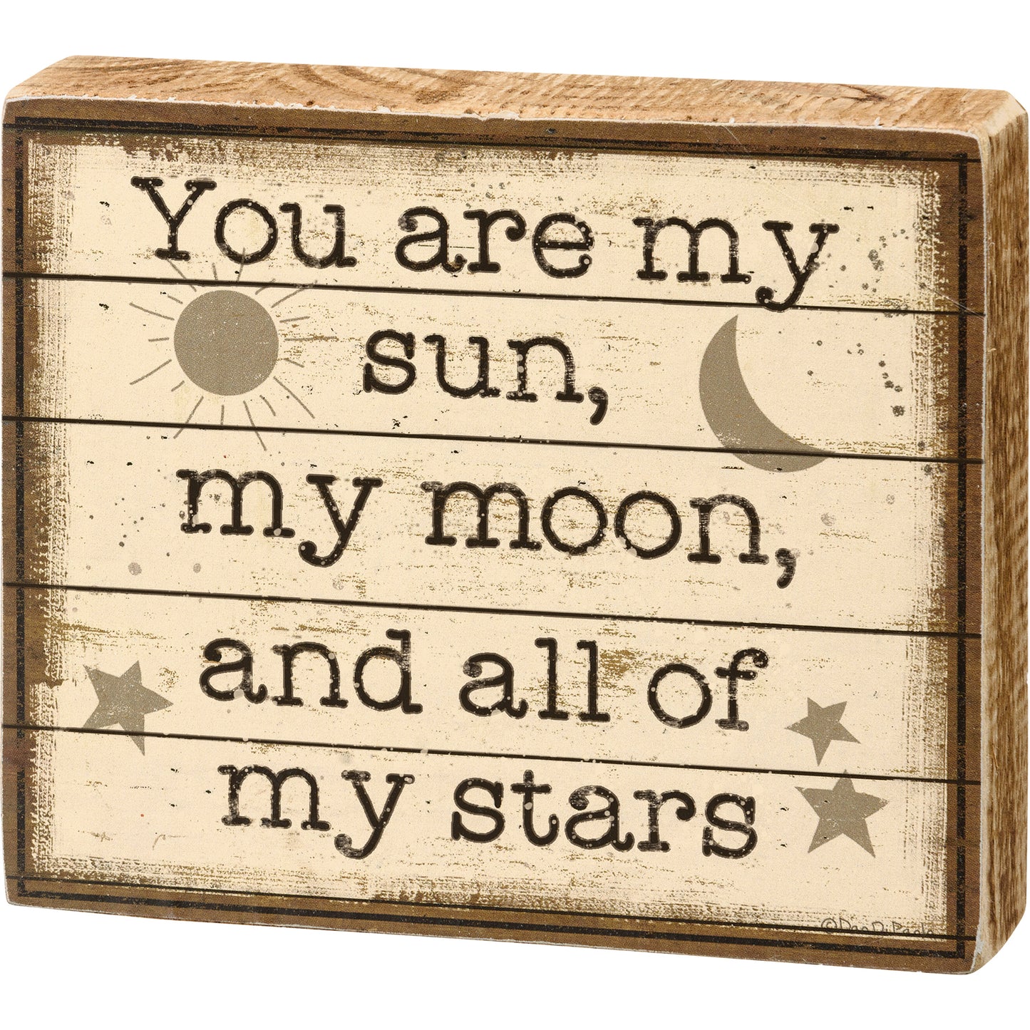 Block Sign - You Are My Sun My Moon And My Stars