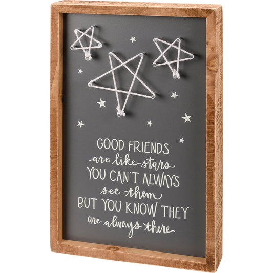Inset String Art - Good Friends Are Like Stars