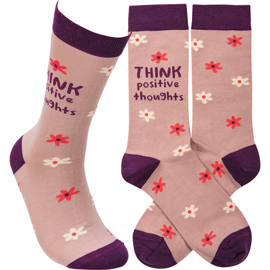 Socks - Think Positive Thoughts