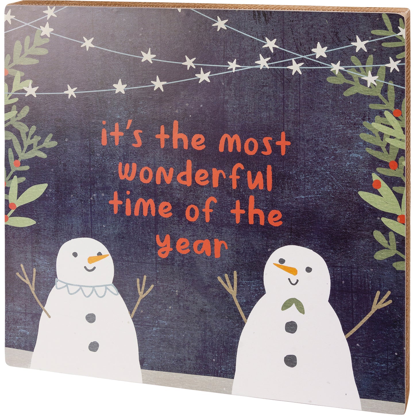 Most Wonderful Time Of The Year Box Sign