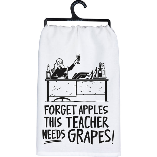 Kitchen Towel - Forget Apples Needs Grapes