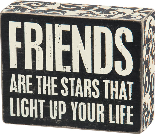 Box Sign - Friends Are Stars