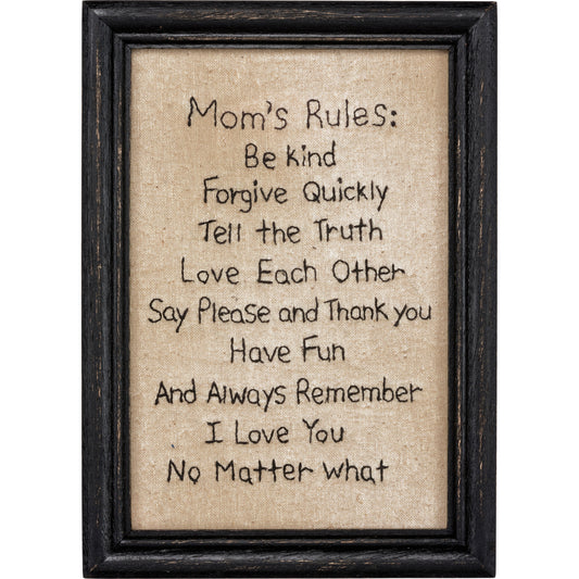 Mom's Rules Stitchery