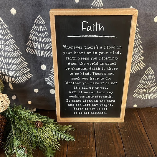 Box Sign - Faith