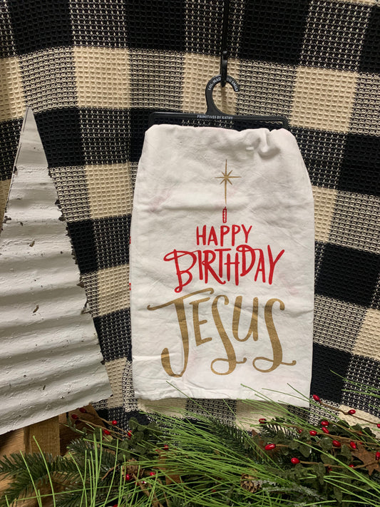 Dish Towel - Happy Birthday Jesus