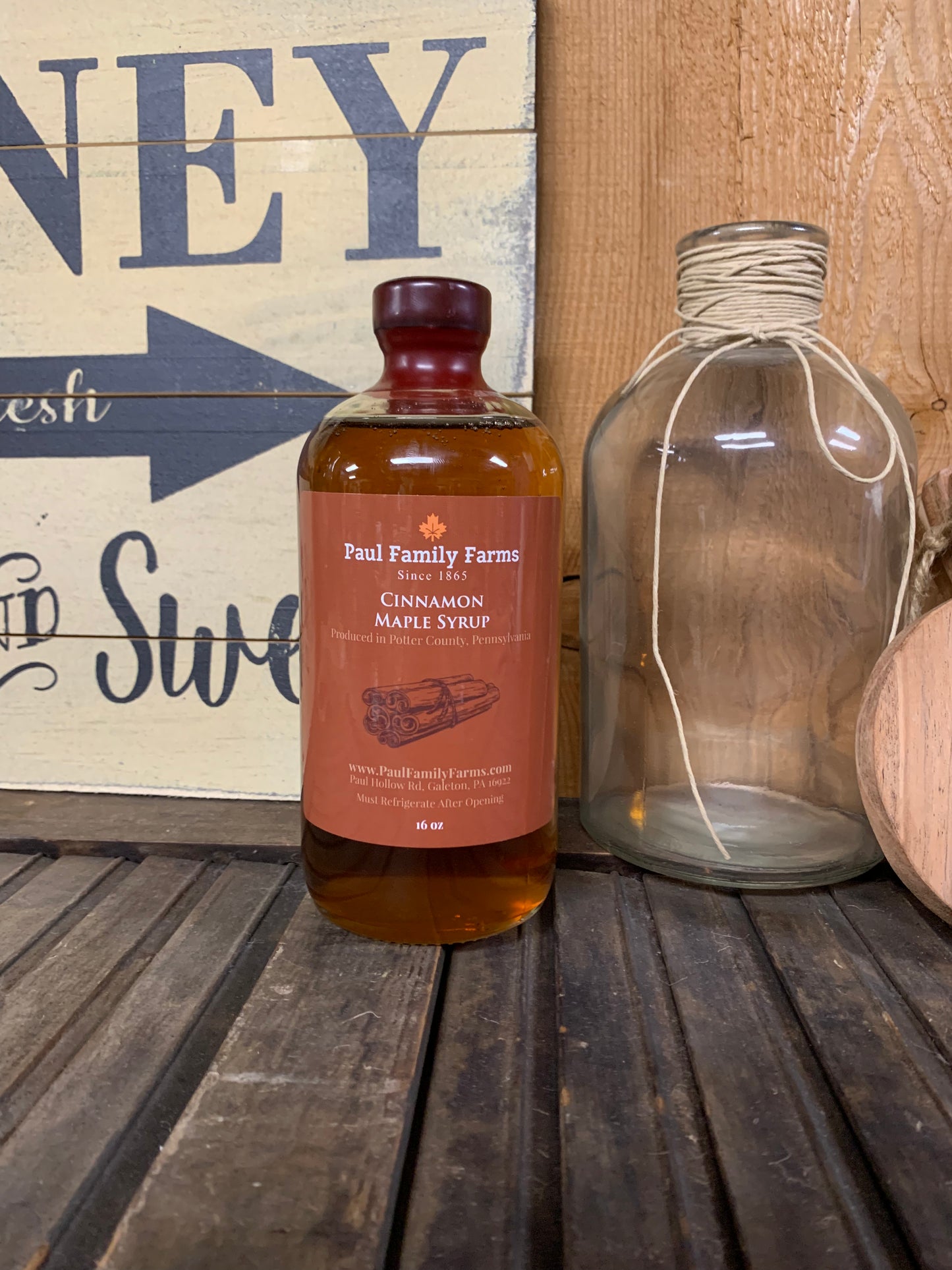 Cinnamon Maple Syrup - Paul Family Farms