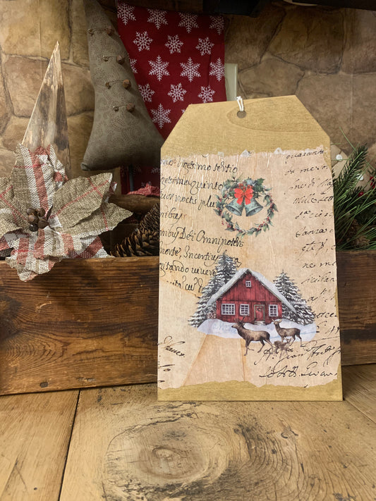 Gail's one of a kind - XL Wooden Gift Tag