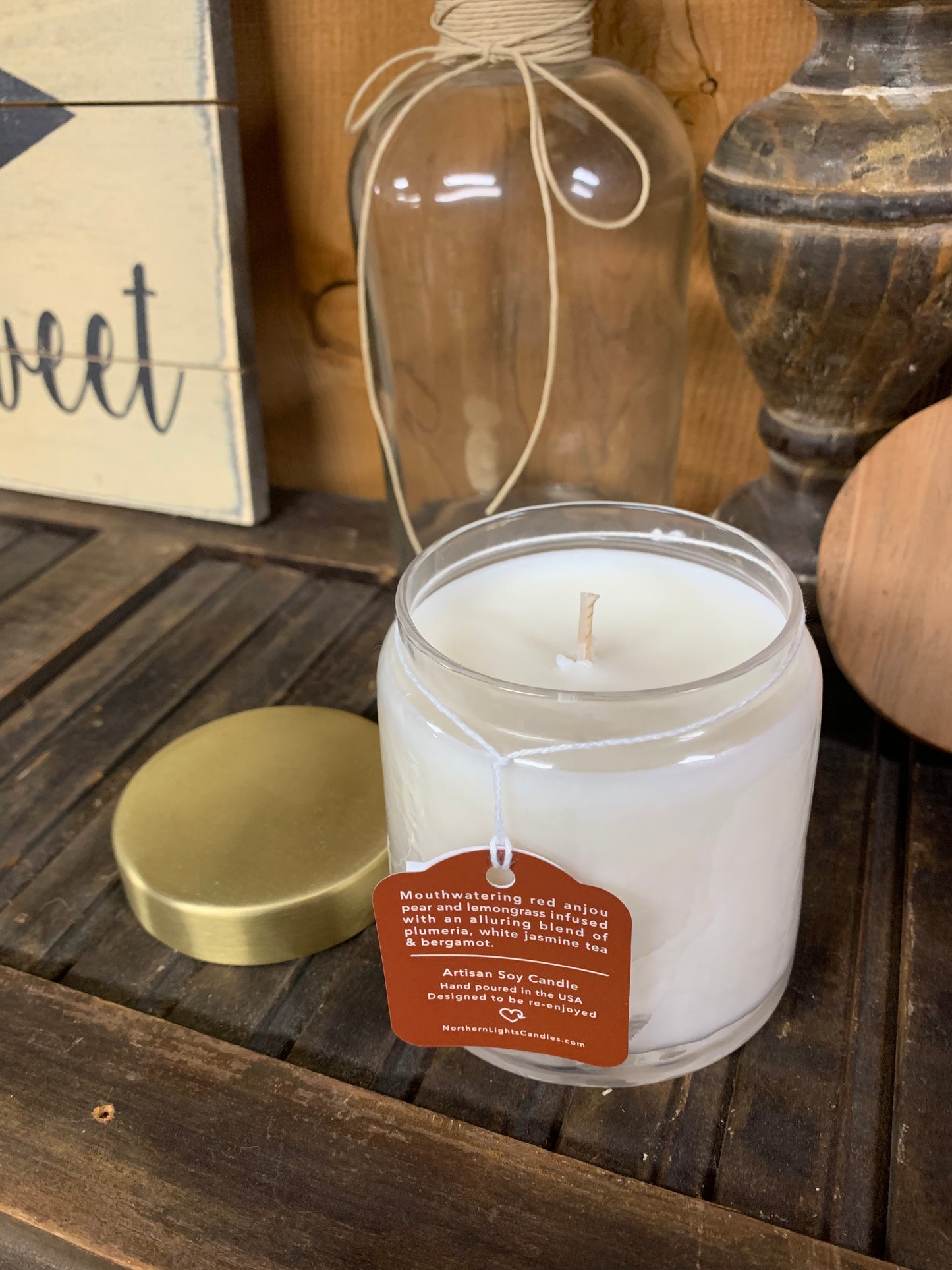 Northern Lights Candle - Red Anjou Pear