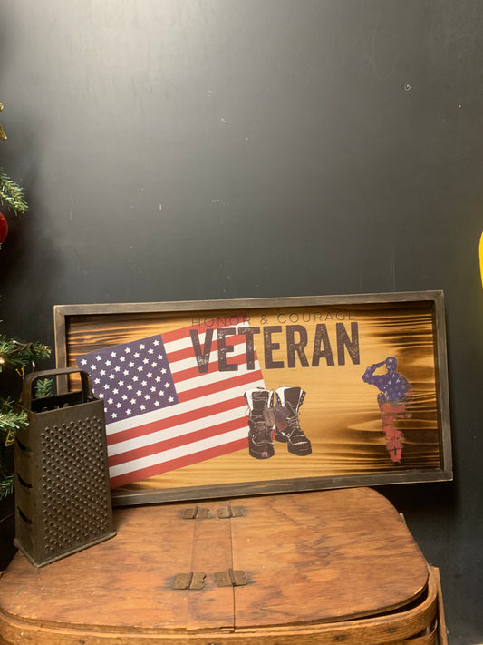 Gail’s One of a Kind - Honor & Courage Veteran Wall Art