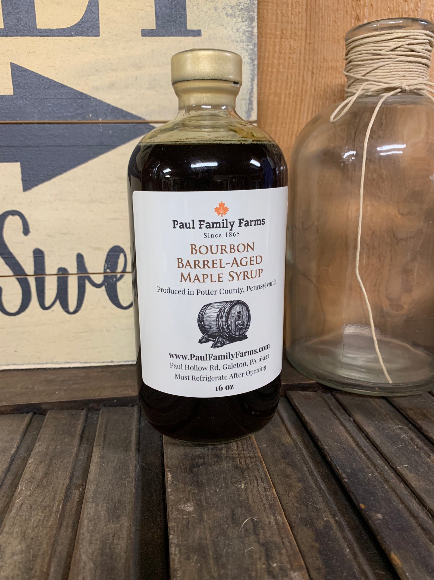 Bourbon Barrel-Aged Maple Syrup - Paul Family Farms