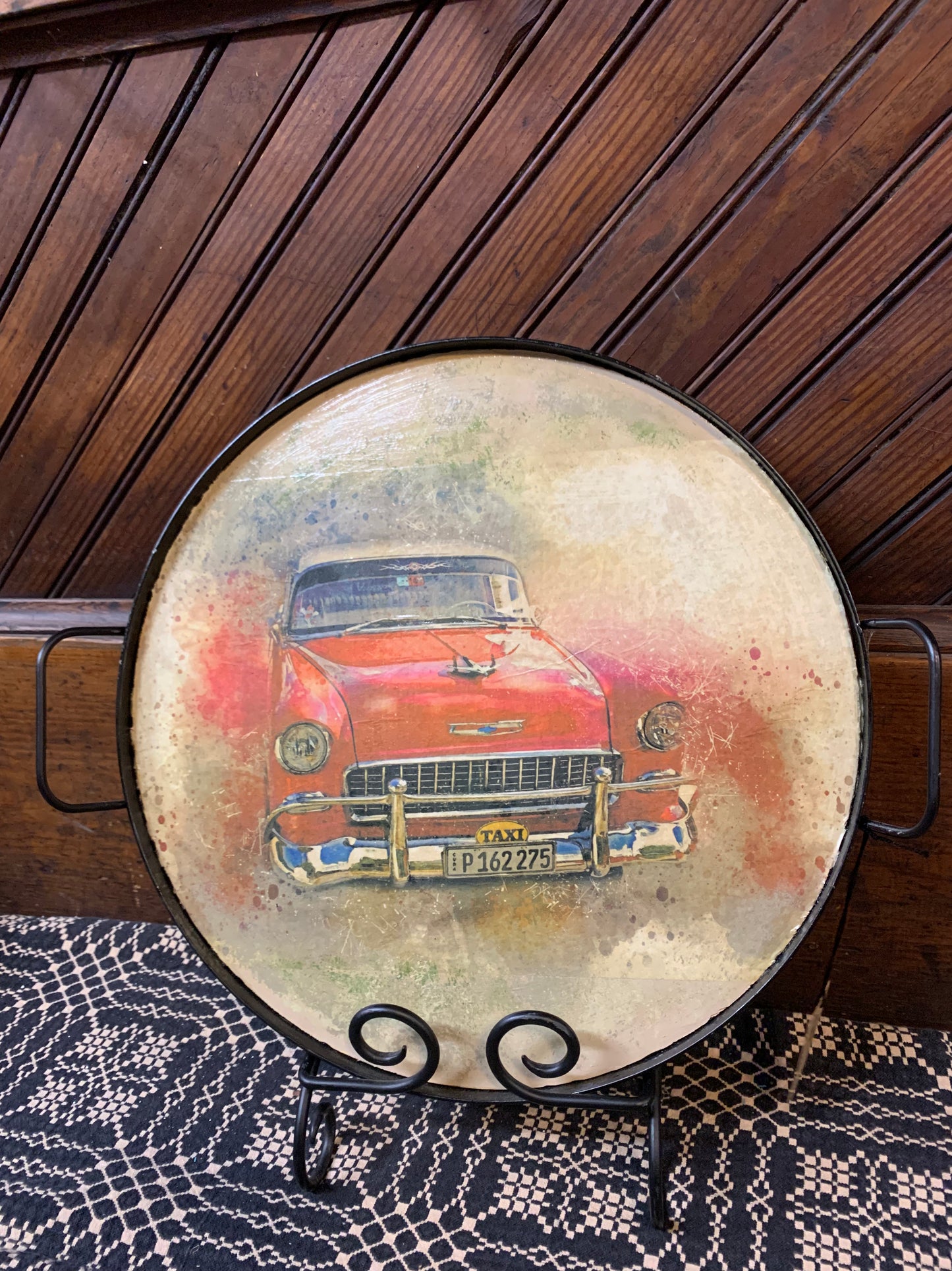 Gail's one of a Kind - Old School Taxi Serving Tray