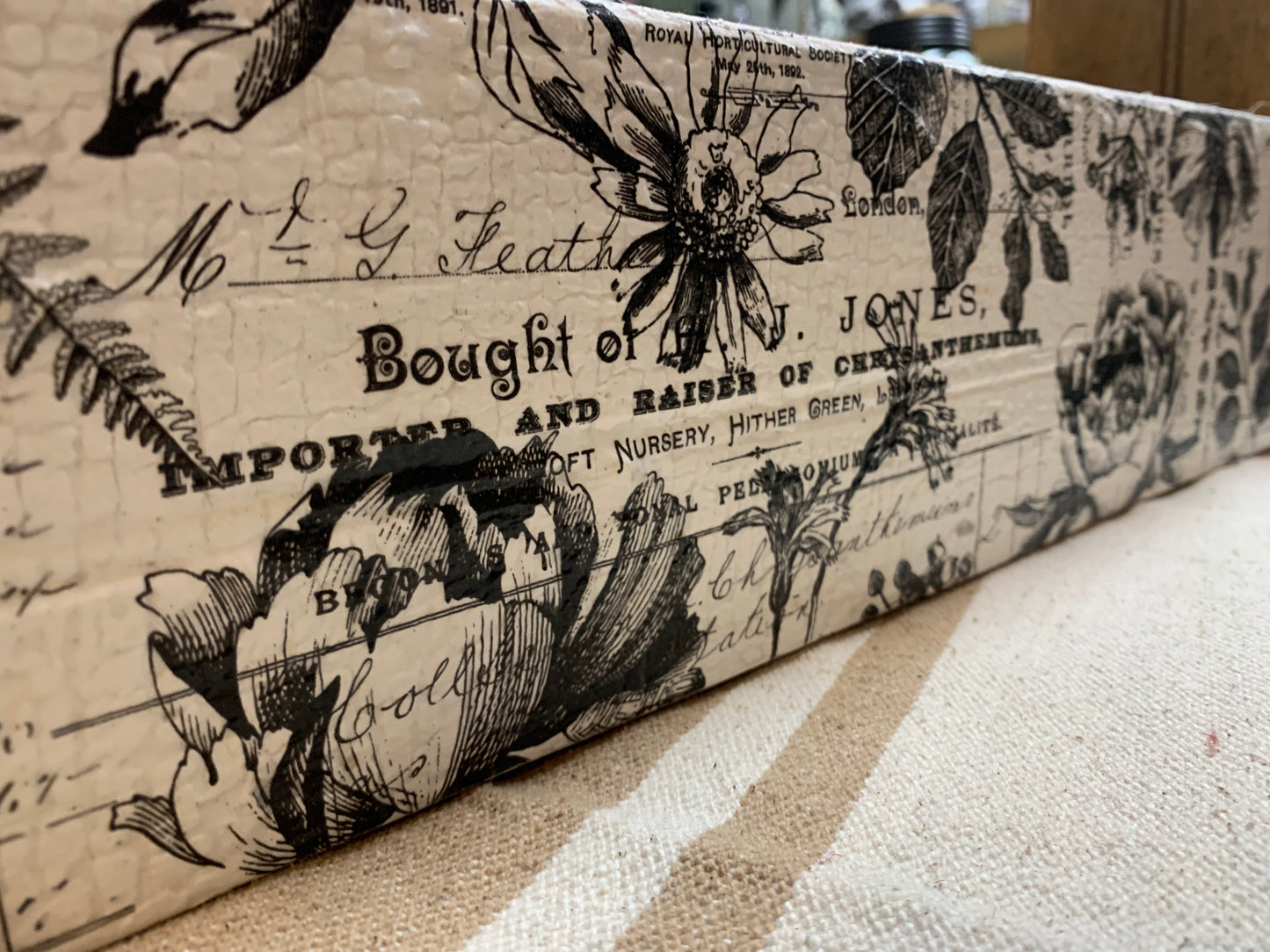 Gail's One of a Kind - Wooden Floral Tool Box