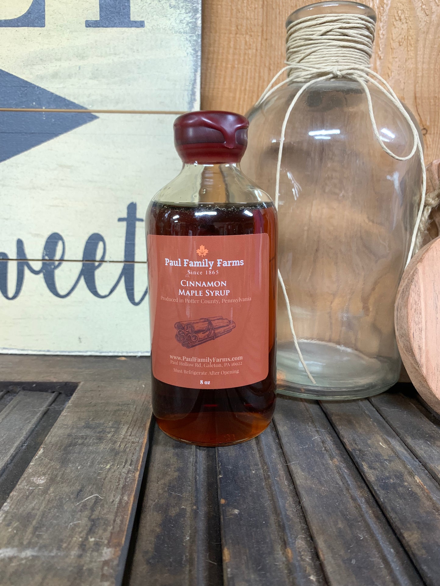 Cinnamon Maple Syrup - Paul Family Farms